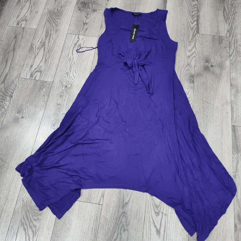 Spense Asymmetrical Purple Dress